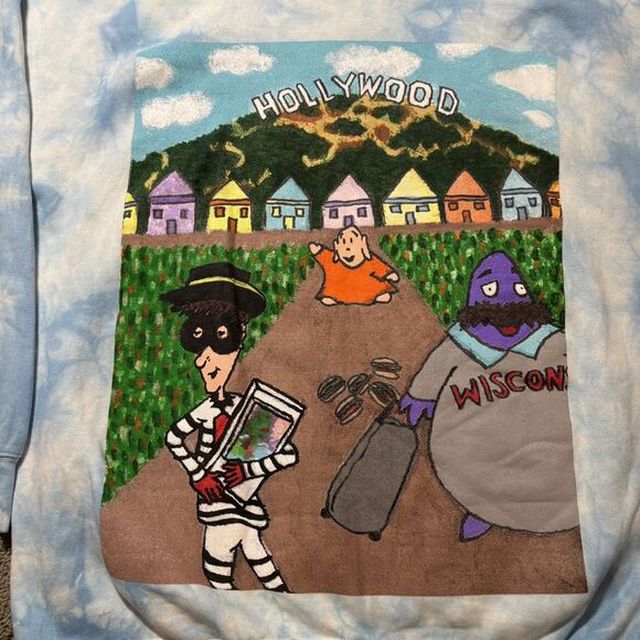 Buddha’s Buds Hollywood Blue Tie Dye Hoodie Men’s XXL Streetwear Limited Release - Picture 8 of 8